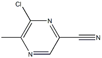 6-chloro-5-methylpyrazine-2-carbonitrile Struktur