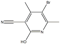 5-Bromo-2-hydroxy-4,6-dimethylpyridine-3-carbonitrile ,98% Struktur