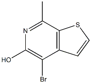 4-Bromo-7-methylthieno[2,3-c]pyridin-5-ol Struktur