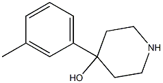 4-(3-methylphenyl)piperidin-4-ol Struktur