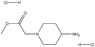 methyl (4-aminopiperidin-1-yl)acetate dihydrochloride Struktur