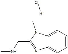 N-methyl-N-[(1-methyl-1H-benzimidazol-2-yl)methyl]amine hydrochloride Struktur