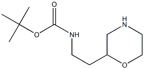 tert-butyl 2-morpholin-2-ylethylcarbamate Struktur