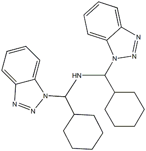 1,1'-[Iminobis(cyclohexylmethylene)]bis(1H-benzotriazole) Struktur