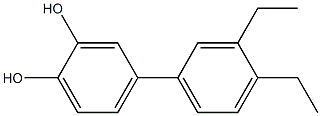 4-(3,4-Diethylphenyl)benzene-1,2-diol Struktur