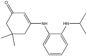 3-(2-Isopropylaminoanilino)-5,5-dimethyl-2-cyclohexen-1-one Struktur