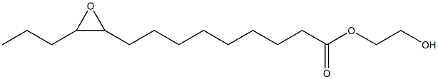 10,11-Epoxymyristic acid 2-hydroxyethyl ester Struktur