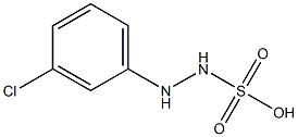 2-(m-Chlorophenyl)hydrazinesulfonic acid Struktur