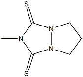 Dihydro-2-methyl-1H,5H-pyrazolo[1,2-a][1,2,4]triazole-1,3(2H)-dithione Struktur