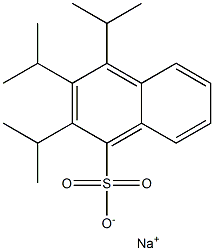 2,3,4-Triisopropyl-1-naphthalenesulfonic acid sodium salt Struktur