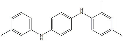 N-(2,4-Dimethylphenyl)-N'-(3-methylphenyl)-p-phenylenediamine Struktur