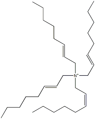 N,N,N,N-Tetra(2-octenyl)aminium Struktur