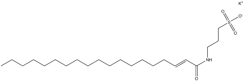 3-(2-Nonadecenoylamino)-1-propanesulfonic acid potassium salt Struktur