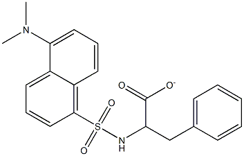 2-[[[5-(Dimethylamino)naphthalen-1-yl]sulfonyl]amino]-3-phenylpropionate Struktur