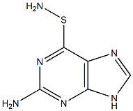 2-Amino-9H-purine-6-sulfenamide Struktur