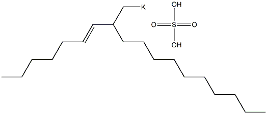 Sulfuric acid 2-(1-heptenyl)dodecyl=potassium ester salt Struktur