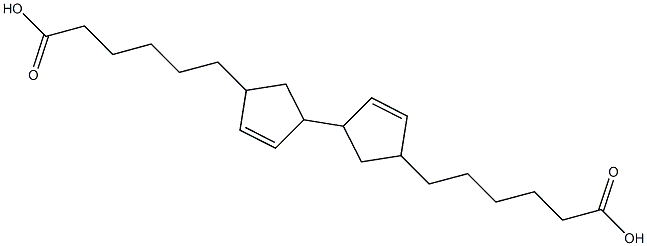 4,4'-Bis(5-carboxypentyl)-1,1'-bi(cyclopenta-2-ene) Struktur