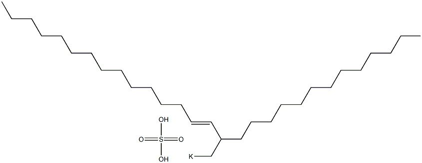 Sulfuric acid 2-tridecyl-3-heptadecenyl=potassium ester salt Struktur