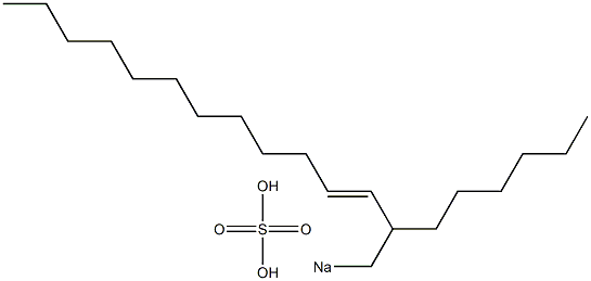 Sulfuric acid 2-hexyl-3-tetradecenyl=sodium ester salt Struktur