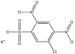 5-Chloro-2,4-dinitrobenzenesulfonic acid potassium salt Struktur