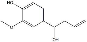 1-(4-Hydroxy-3-methoxyphenyl)-3-butene-1-ol Struktur