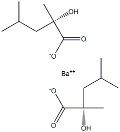 Bis[[S,(+)]-2-hydroxy-2,4-dimethylvaleric acid] barium salt Struktur