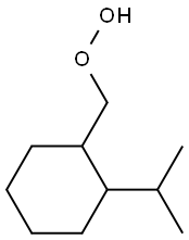 2-Isopropylcyclohexylmethyl hydroperoxide Struktur