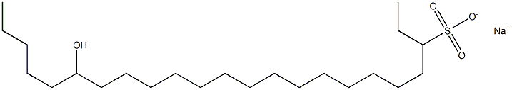 18-Hydroxytricosane-3-sulfonic acid sodium salt Struktur