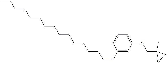 3-(9-Hexadecenyl)phenyl 2-methylglycidyl ether Struktur