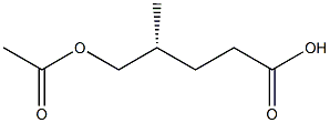 [R,(+)]-5-Acetyloxy-4-methylvaleric acid Struktur