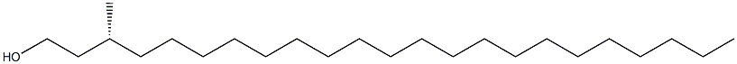 [R,(+)]-3-Methyl-1-tricosanol Struktur