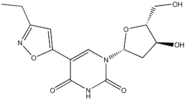 5-[3-Ethylisoxazol-5-yl]-2'-deoxyuridine Struktur