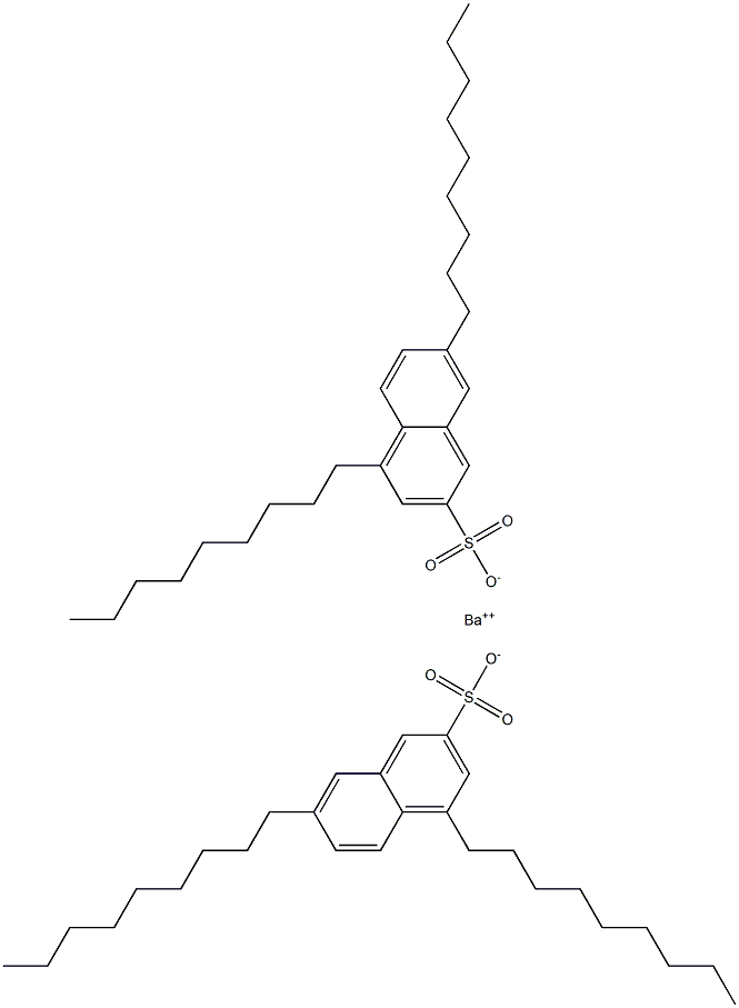 Bis(4,7-dinonyl-2-naphthalenesulfonic acid)barium salt Struktur