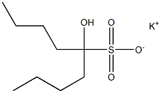 5-Hydroxynonane-5-sulfonic acid potassium salt Struktur