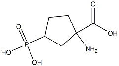 1-Amino-3-phosphonocyclopentane-1-carboxylic acid Struktur