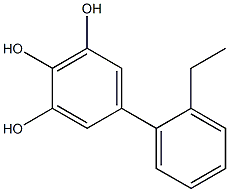 5-(2-Ethylphenyl)benzene-1,2,3-triol Struktur