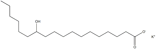 12-Hydroxystearic acid potassium salt Struktur