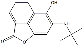 7-(tert-Butylamino)-6-hydroxy-2H-naphtho[1,8-bc]furan-2-one Struktur