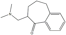 6-Dimethylaminomethyl-6,7,8,9-tetrahydro-5H-benzocyclohepten-5-one Struktur