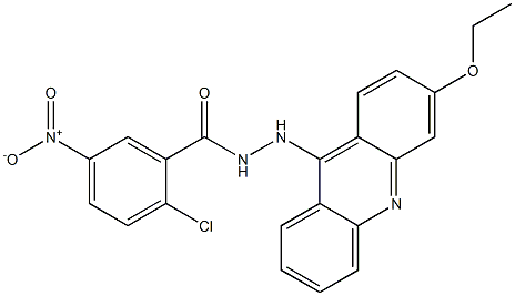 N'-(3-Ethoxyacridin-9-yl)-2-chloro-5-nitrobenzhydrazide Struktur