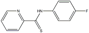 N-[4-Fluorophenyl]pyridine-2-carbothioamide Struktur