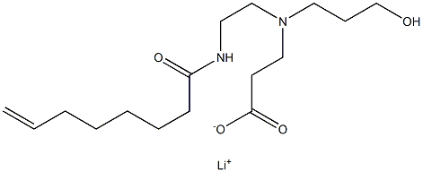 3-[N-(3-Hydroxypropyl)-N-[2-(7-octenoylamino)ethyl]amino]propionic acid lithium salt Struktur