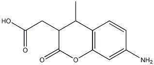 7-Amino-4-methyl-2-oxochroman-3-ylacetic acid Struktur