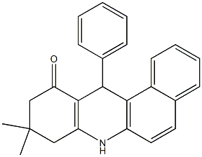 9,9-Dimethyl-12-phenyl-7,8,9,12-tetrahydrobenzo[a]acridine-11(10H)-one Struktur