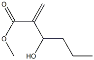 2-Methylene-3-hydroxyhexanoic acid methyl ester Struktur