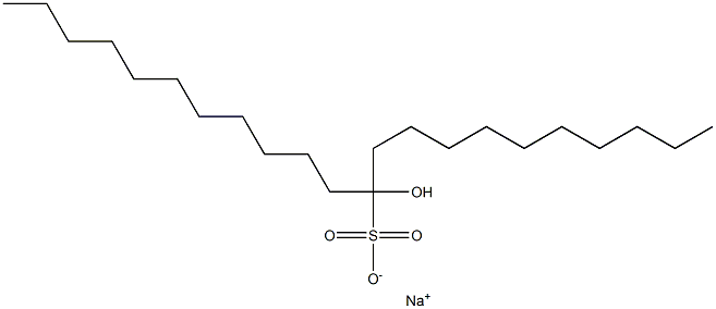 11-Hydroxydocosane-11-sulfonic acid sodium salt Struktur