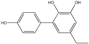 5-Ethyl-1,1'-biphenyl-2,3,4'-triol Struktur