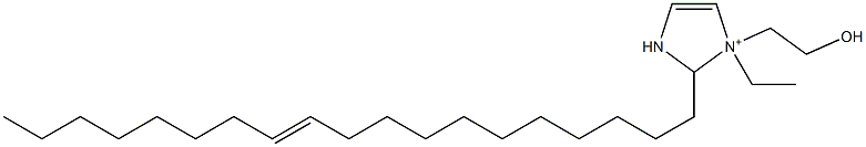 1-Ethyl-1-(2-hydroxyethyl)-2-(11-nonadecenyl)-4-imidazoline-1-ium Struktur