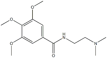 N-[2-(Dimethylamino)ethyl]-3,4,5-trimethoxybenzamide Struktur