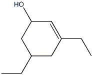 3,5-Diethyl-2-cyclohexen-1-ol Struktur